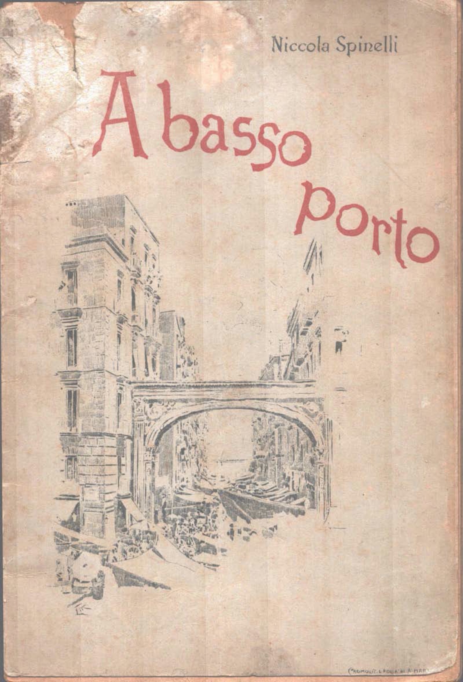 Copertina – Libretto "A basso porto" N. Spinelli